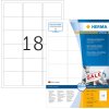 Etiketten a4 wit 63,5x46,6 mm Movables-verwijderbaar papier mat 1800 st.