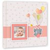 ZEP Babyalbum Pierre roze 32x32 cm 60 witte paginas