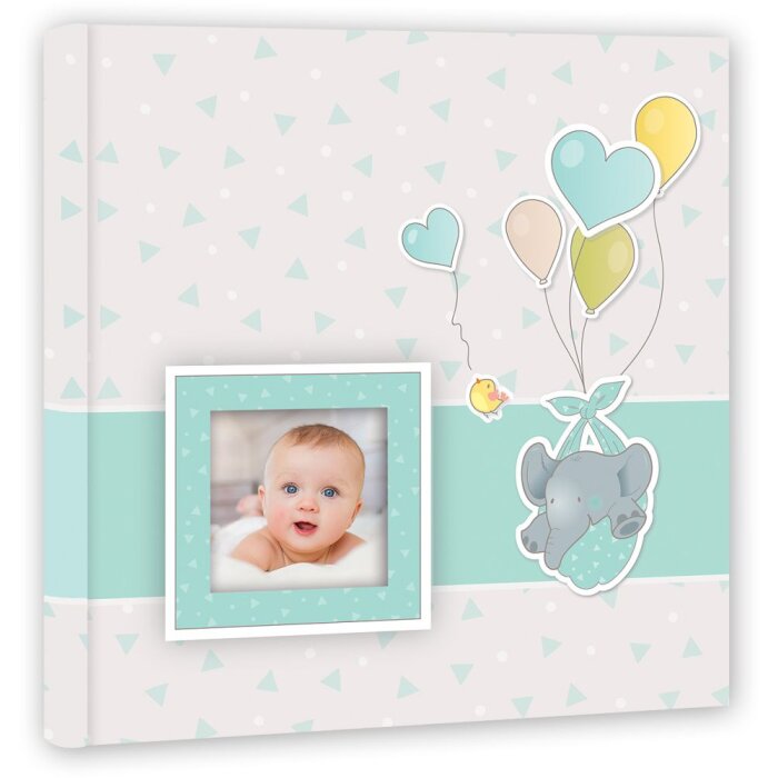 Babyalbum Pierre blauw 24x24 cm