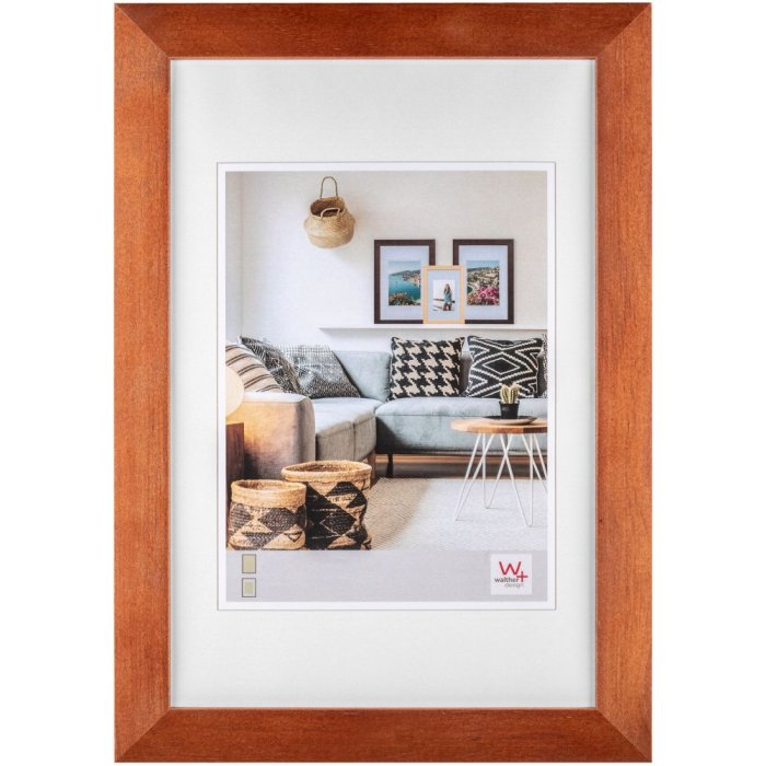 Mooie houten lijst 50x70 cm walnoot