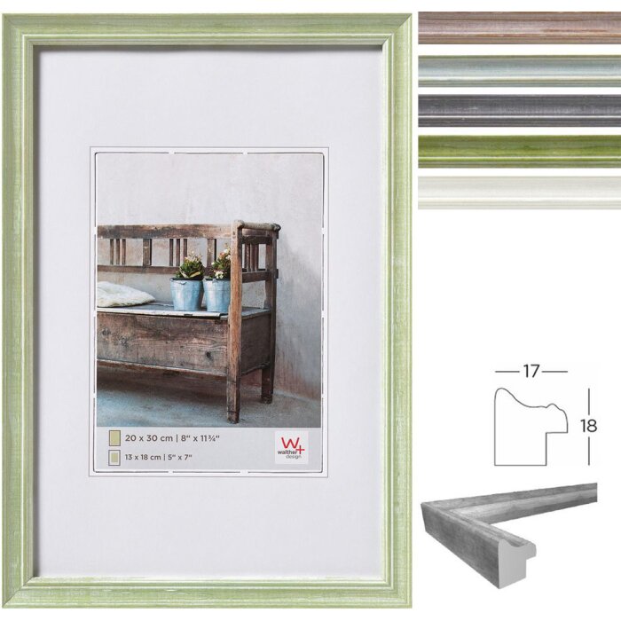 Walther Houten lijst Bank 10x15 cm tot 30x40 cm