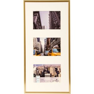 Galeriekader Puro 3 Fotos 10x15 cm goud