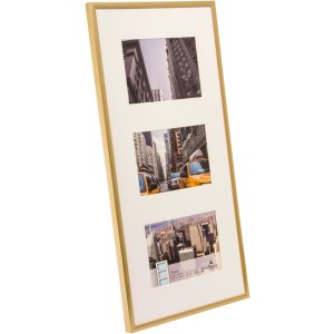 Galeriekader Puro 3 Fotos 10x15 cm goud