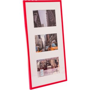 Galeriekader Puro 3 Fotos 10x15 cm rood