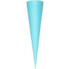 Schoolkegel leeg 70 cm ijsblauw
