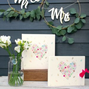Trouwalbum Bloemen in het hart