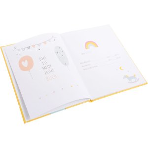 Baby dagboek Welkom kleintje geel