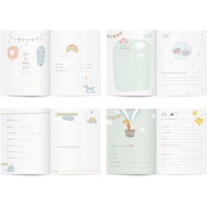 Baby dagboek Welkom kleintje geel