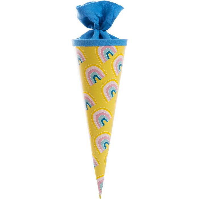 Schoolkegel 35 cm Regenboog Land