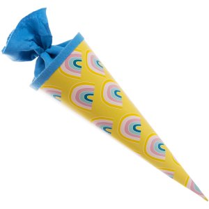 Schoolkegel 35 cm Regenboog Land