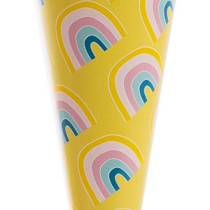 Schoolkegel 35 cm Regenboog Land