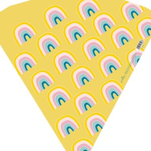 Schoolkegel 35 cm Regenboog Land