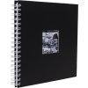 Spiraal album Khari zwart mat wit paginas 24x25 cm