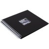 Spiraal album Khari zwart mat wit paginas 24x25 cm