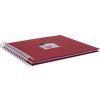 Spiraalalbum Khari rosso geribbeld wit bladzijden 24x25 cm