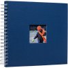Spiraal album Khari jeans geribbeld wit paginas 24x25 cm