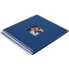 Spiraal album Khari jeans geribbeld wit paginas 24x25 cm