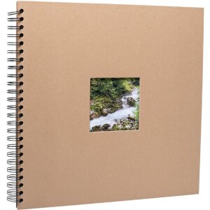 Spiraal album Khari kraft zwart paginas 33x33 cm