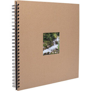 Spiraal album Khari kraft zwart paginas 33x33 cm