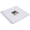 HNFD Spiraalalbum Khari wit geribd 33x33 cm 50 witte bladzijden
