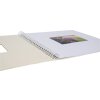 Spiraalalbum Khari ivoor geribd wit blad 33x33 cm