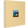 Spiraalalbum Khari meloen geribd wit blad 33x33 cm