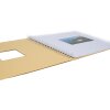 Spiraalalbum Khari meloen geribd wit blad 33x33 cm