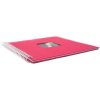 Spiraal Album Khari fuchsia geribbeld wit paginas 33x33 cm