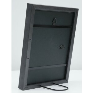 s46df2 Fotolijst in zwart met zilveren rand