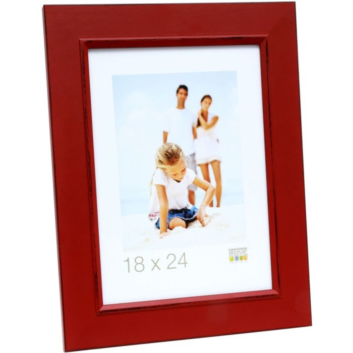 s46ff4 Schilderij lijst geschilderd in rood