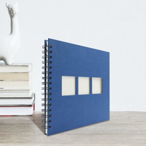 Spiraal Album Manille 23x27 cm blauw