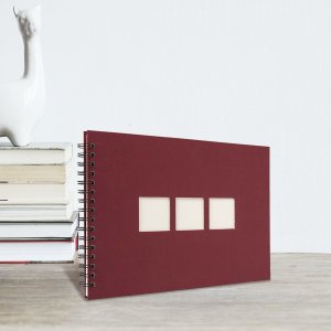 Spiraal Album Manille 23x34 cm rood