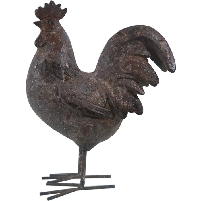 Decoratie Haan 19x9x24 cm - 6pr2610