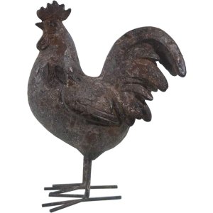 Decoratie Haan 19x9x24 cm - 6pr2610