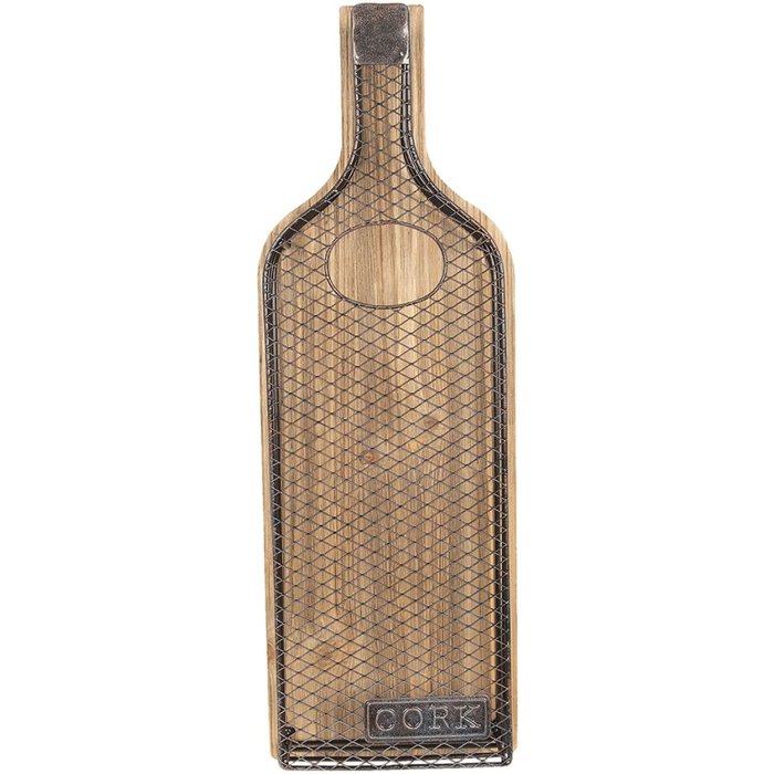 Wijnkurk houder 17x7x50 cm - 64296