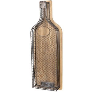 Wijnkurk houder 17x7x50 cm - 64296