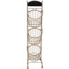 IJzeren plank met manden 30x25x98 cm - 5y0643