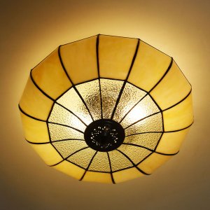 Plafondlamp Tiffany ø 46x25 cm E27-2x60W