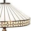 Tafellamp Tiffany ø 40x58 cm E27-max 2x60W