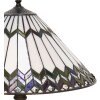 Tafellamp Tiffany ø 40x62 cm E27-max 2x60W