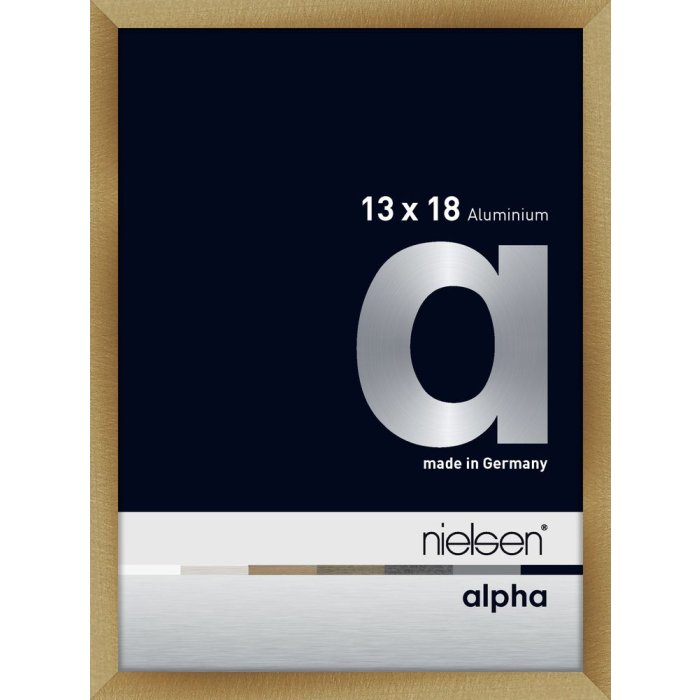 Nielsen Aluminium Fotolijst Alpha 13x18 cm geborsteld amber