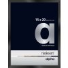 Nielsen Aluminium fotolijst Alpha 15x20 cm geanodiseerd zwart glanzend