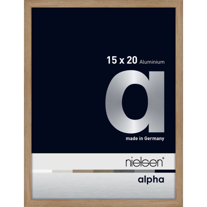 Nielsen Aluminium Fotolijst Alpha 15x20 cm eiken