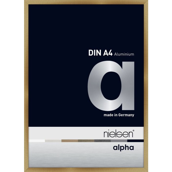 Nielsen Aluminium fotolijst Alpha 21x29,7 cm geborsteld amber