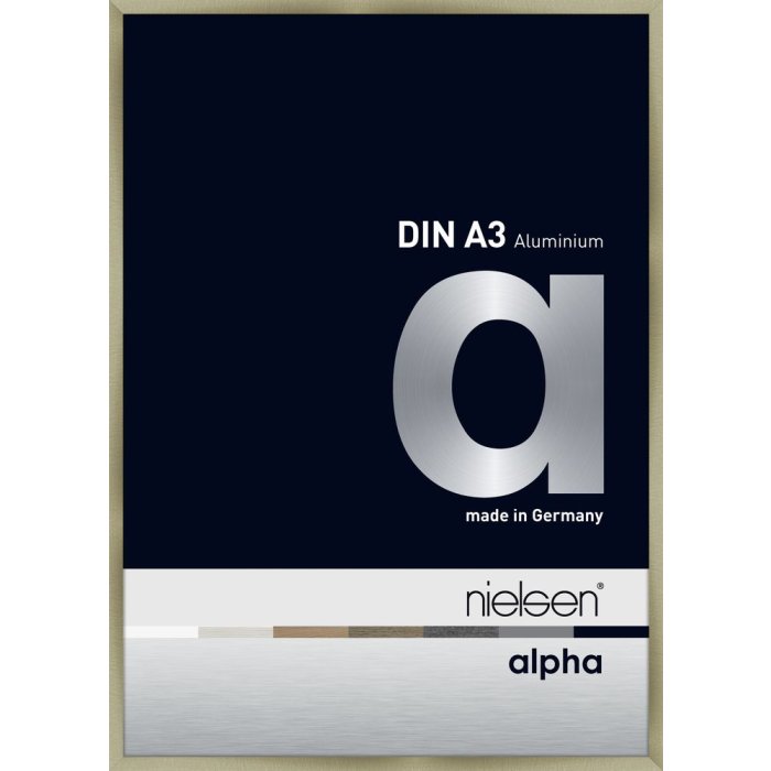 Nielsen Aluminium fotolijst Alpha 29,7x42 cm geborsteld roestvrij staal