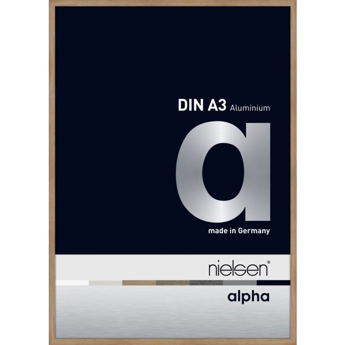 Nielsen Aluminium fotolijst Alpha 29,7x42 cm eiken