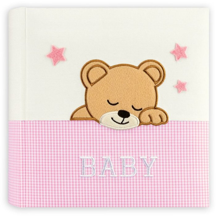 Babyalbum Elisa 32x32 cm roze