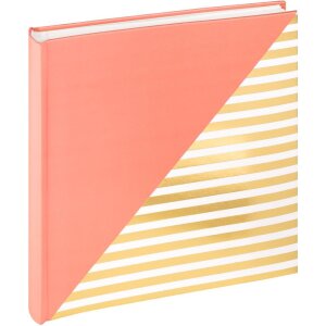 Walther Fotoalbum Unite zalmroze 26x25 cm 50 witte paginas