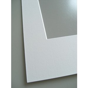 Galerij passepartout 24x30 cm sneeuwwit voor 18x24 cm