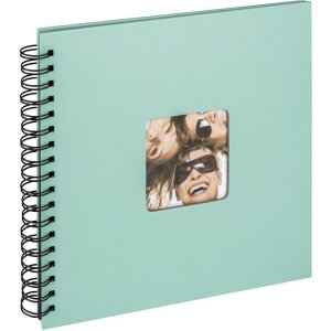 Walther Spiraal Album Fun mintgroen 26x25 cm 40 zwarte...